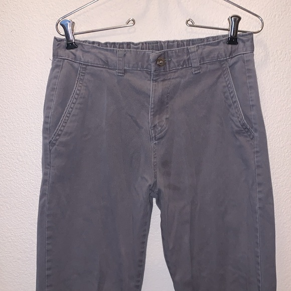 Chaps boys approved school wear grey khaki pants - Picture 2 of 8